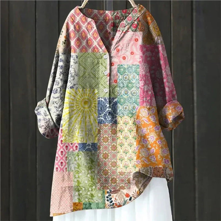 ZARA™ - BLOUSE CHIC AVEC ACCENTS FLOURAUX