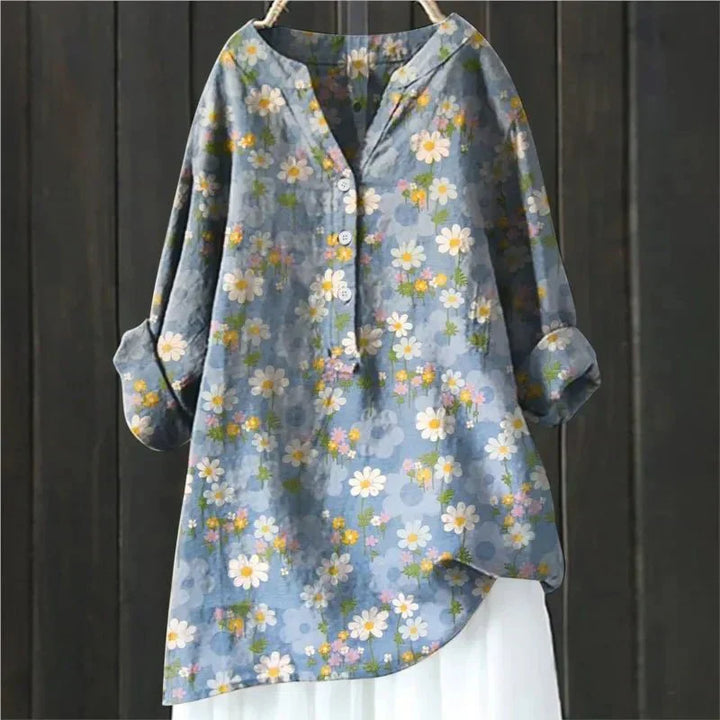 ZARA™ - BLOUSE CHIC AVEC ACCENTS FLOURAUX